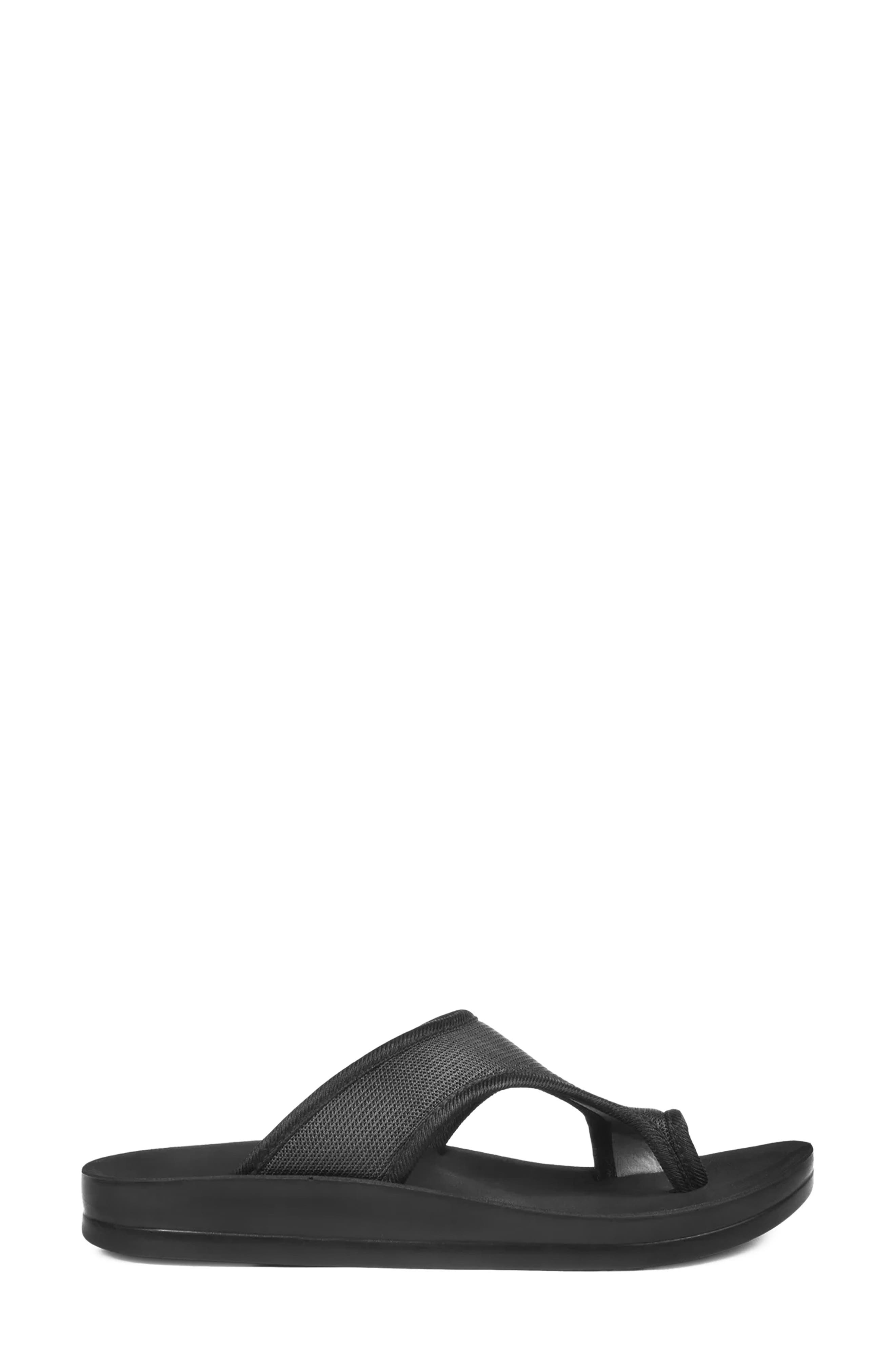 Aster Flip Flop, Alternate, color, BLACK