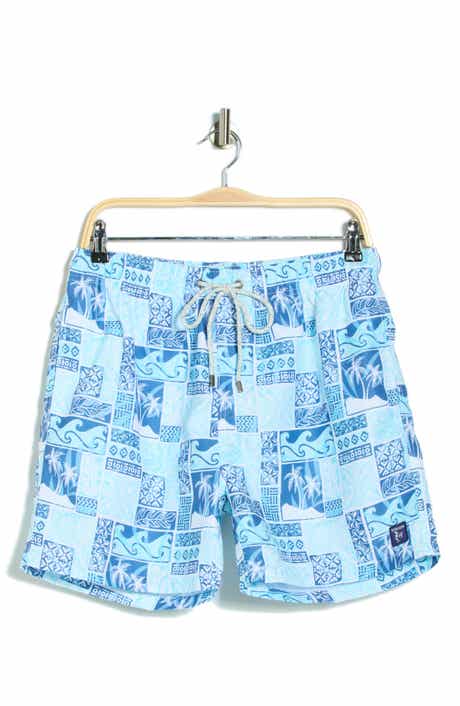 Vintage Summer Endless Print Volley Swim Trunks