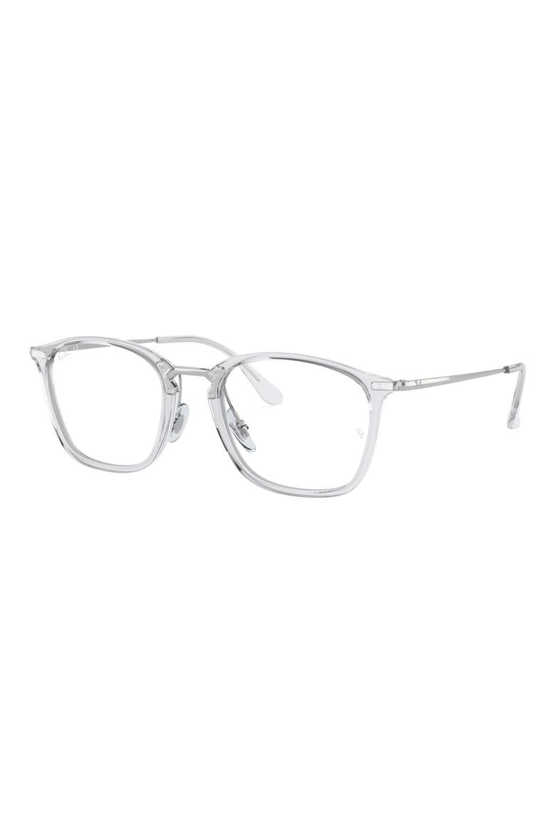 52mm Square Optical Glasses, Alternate, color, CLEAR