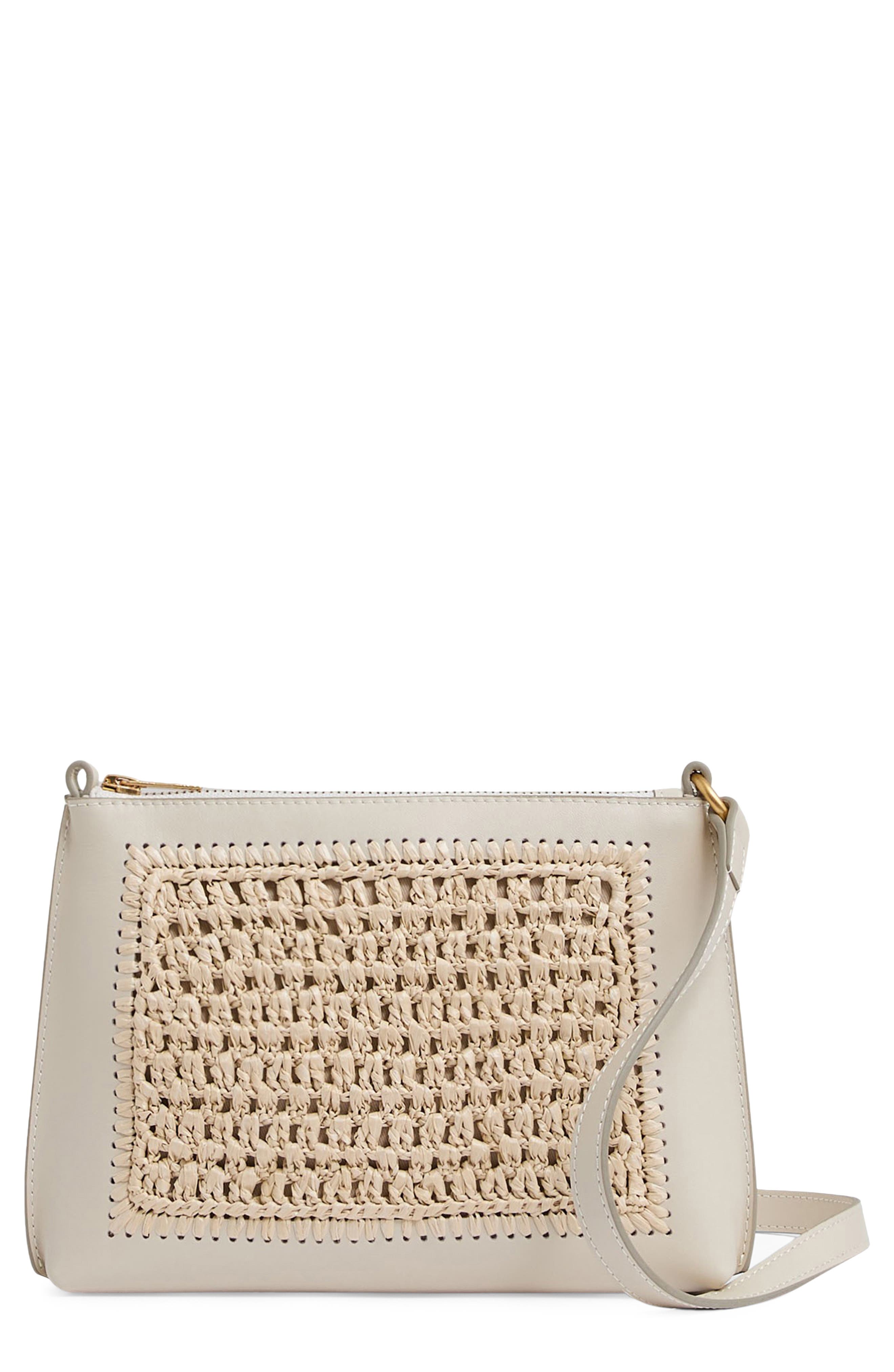 Reiss Bernice Woven Crossbody Bag, Main, color, 