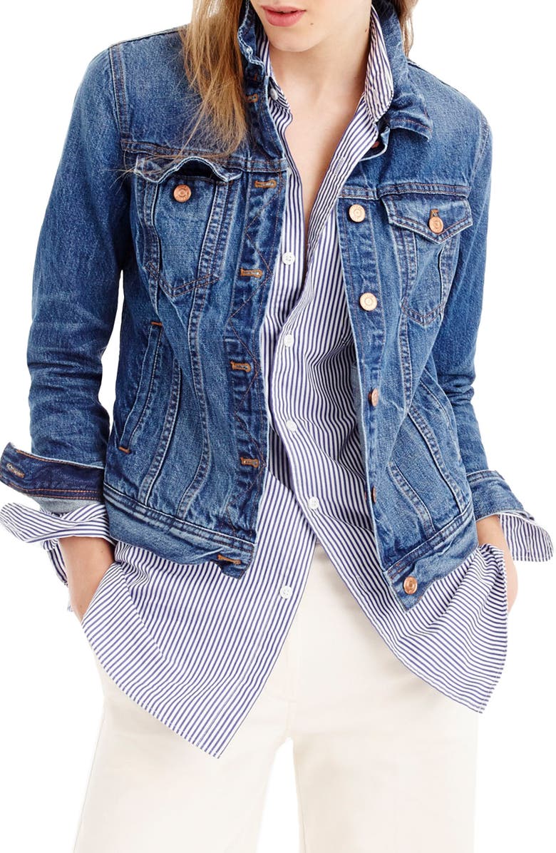 J.Crew Denim Jacket, Main, color, 