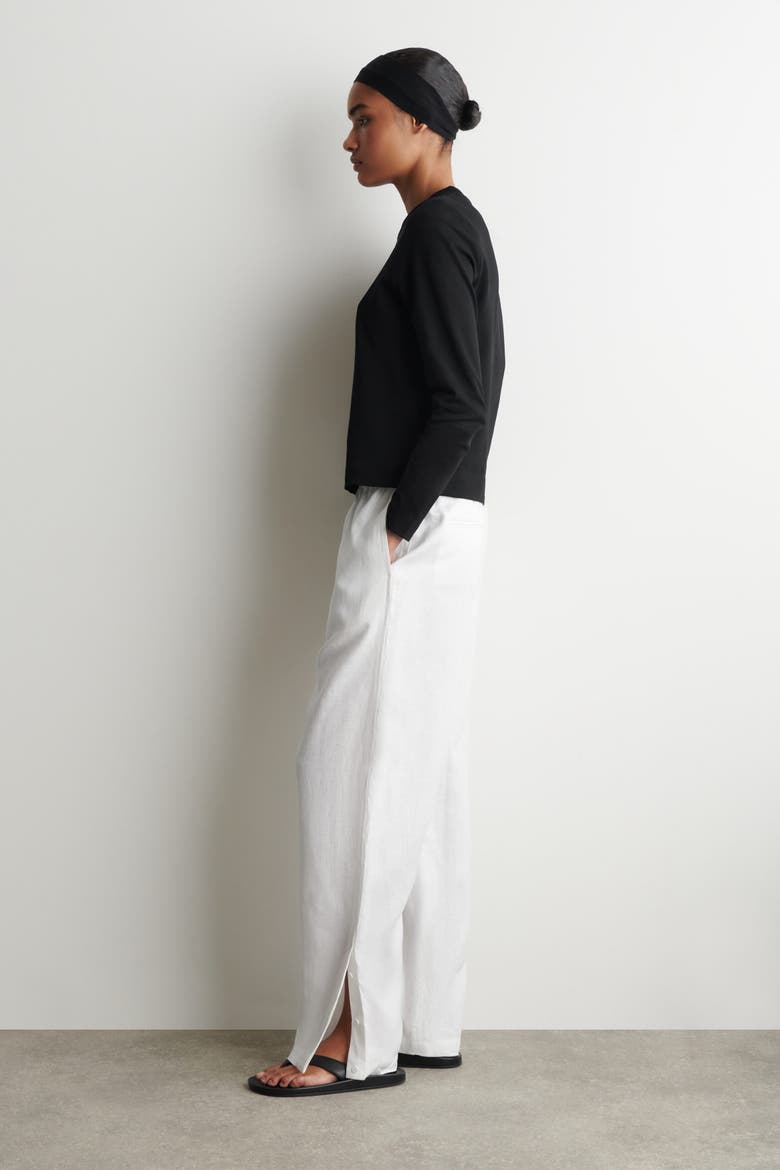 Clean Cut Long-sleeved T-shirt, Alternate, color, BLACK