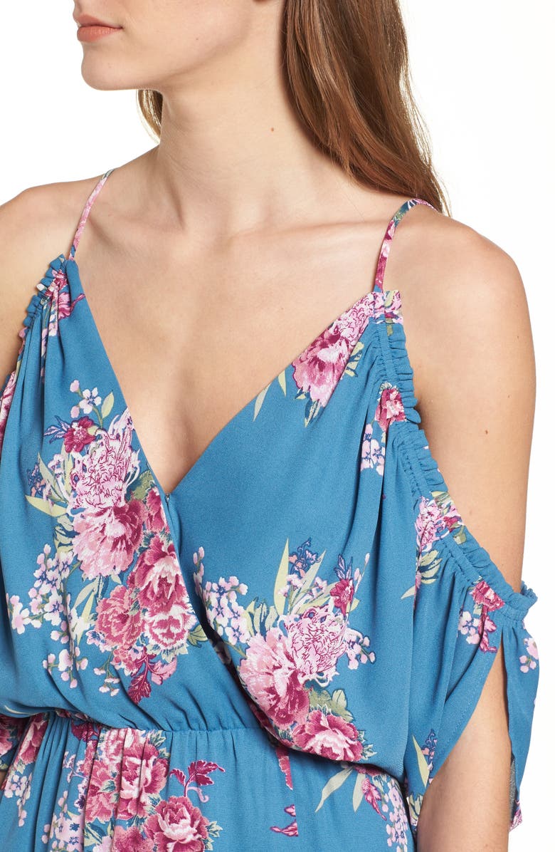 Dee Elly Cold Shoulder Maxi Dress, Alternate, color,