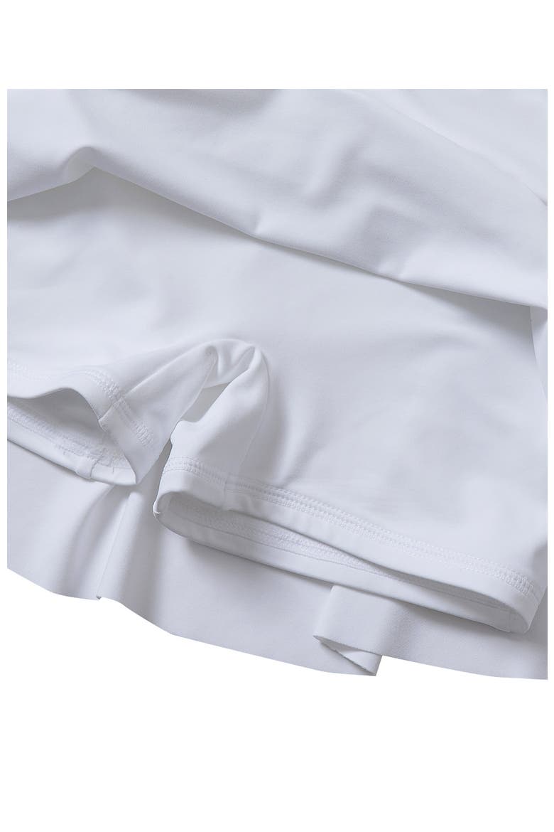 Girls Slim Swim Mini Skirt Swim Bottoms, Alternate, color, White