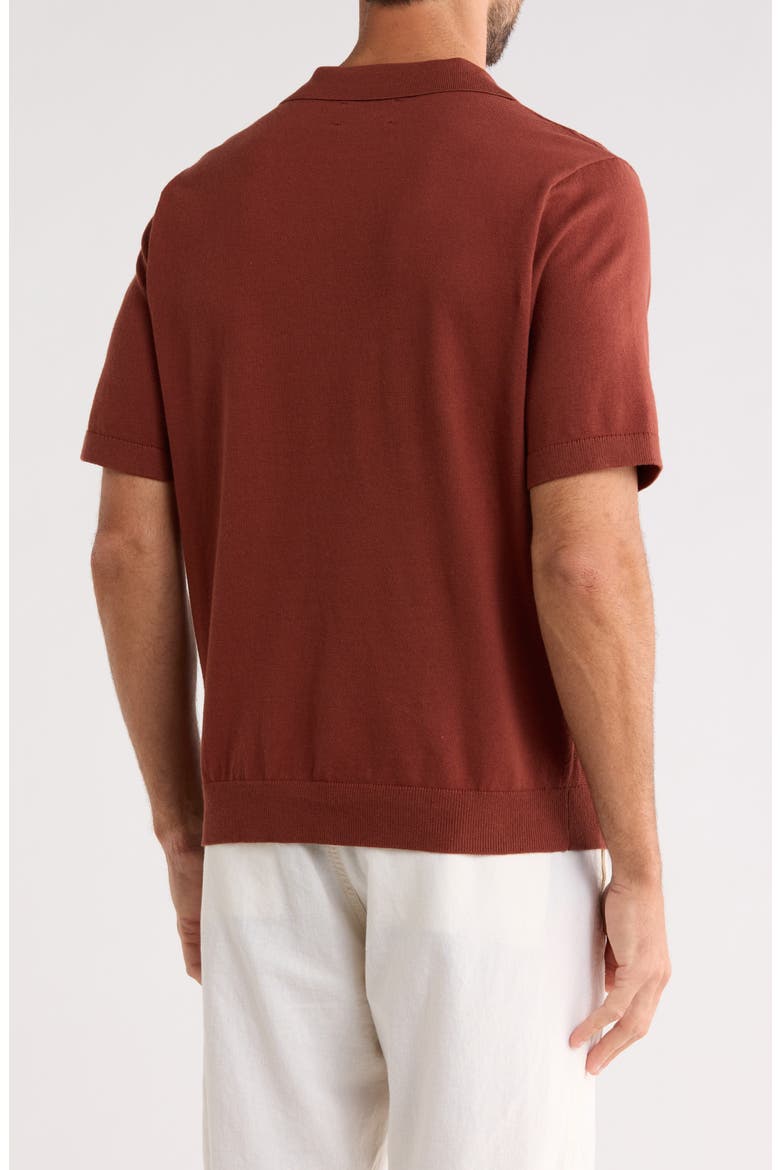 Johnny Collar Jacquard Polo, Alternate, color, CINNAMON