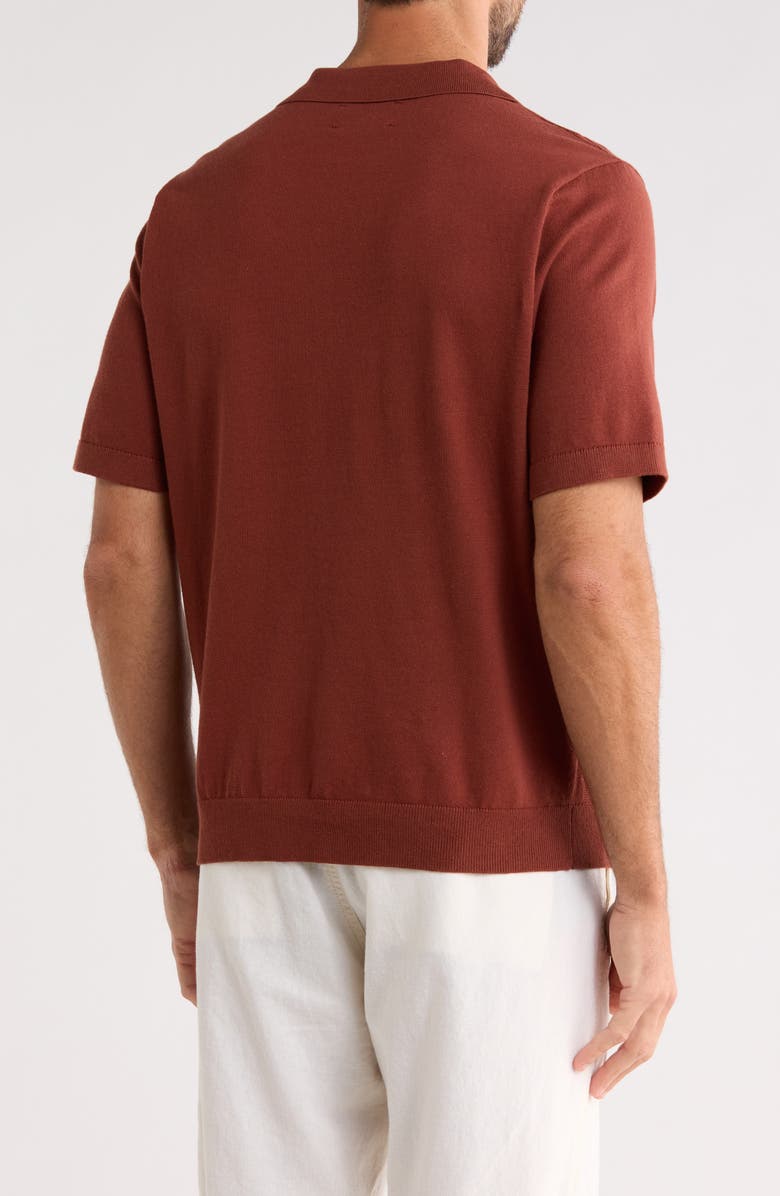 Lucky Brand Johnny Collar Jacquard Polo, Alternate, color, Cinnamon