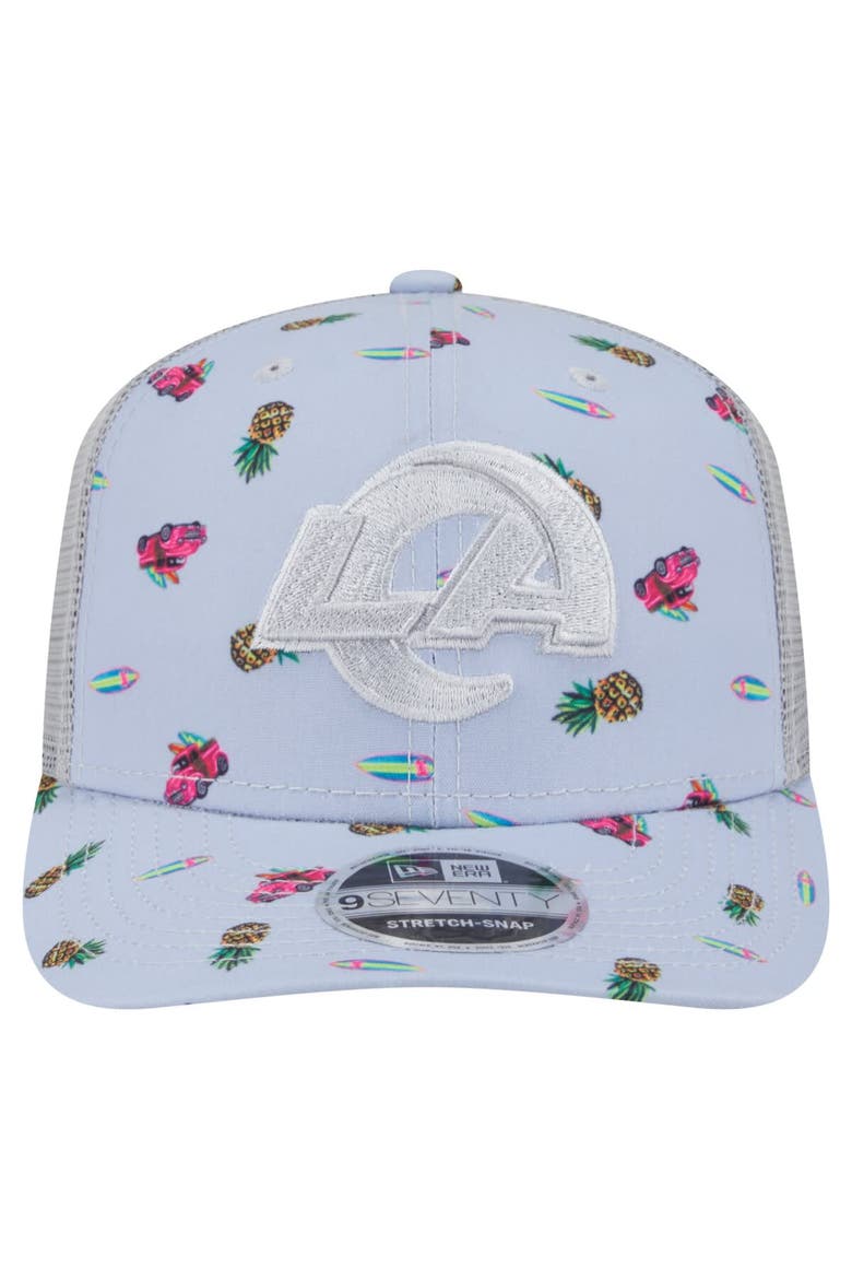 Men's New Era  Light Blue Los Angeles Rams Adventure Surfboard 9SEVENTY Adjustable Hat, Alternate, color, Light Blue