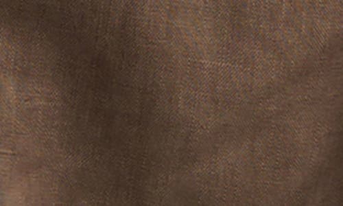 Reiss Beau Tapered Leg Linen Pants In Brown