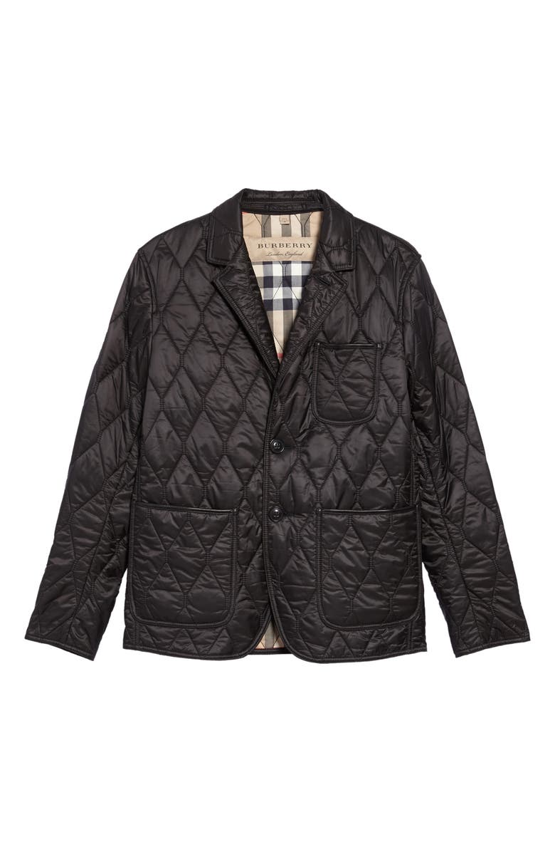 Burberry Gillington Water Resistant Quilted Jacket, Alternate, color, 