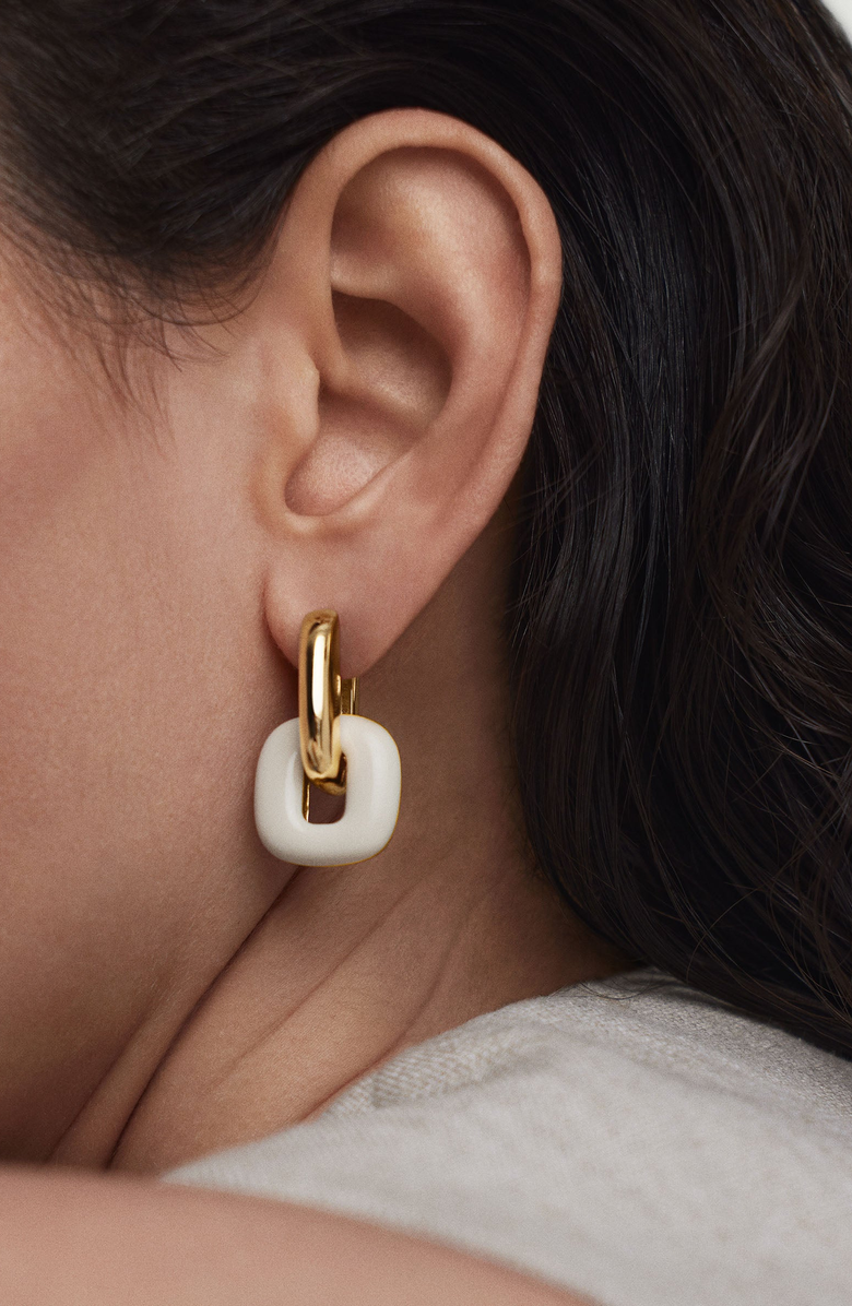 MEJURI Stevie Hoops, Alternate, color, Cream Enamel