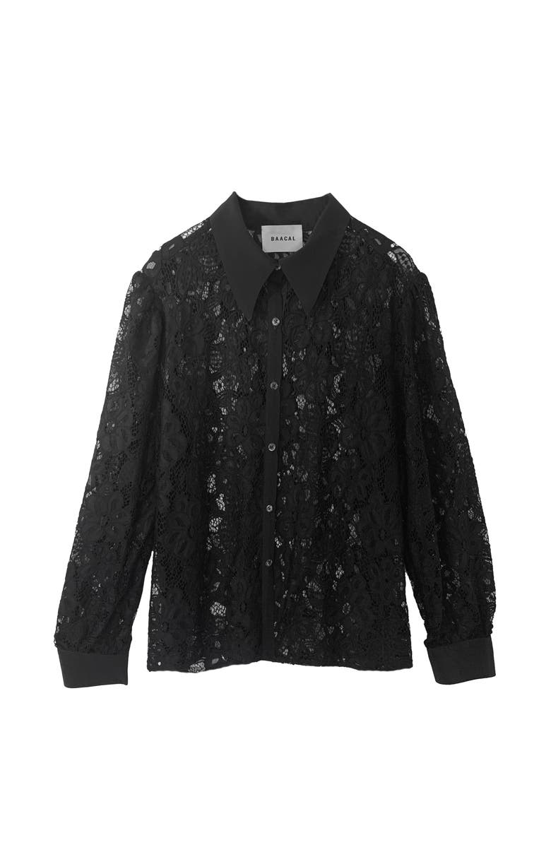 BAACAL Lorena Lace Blouse, Main, color, Black