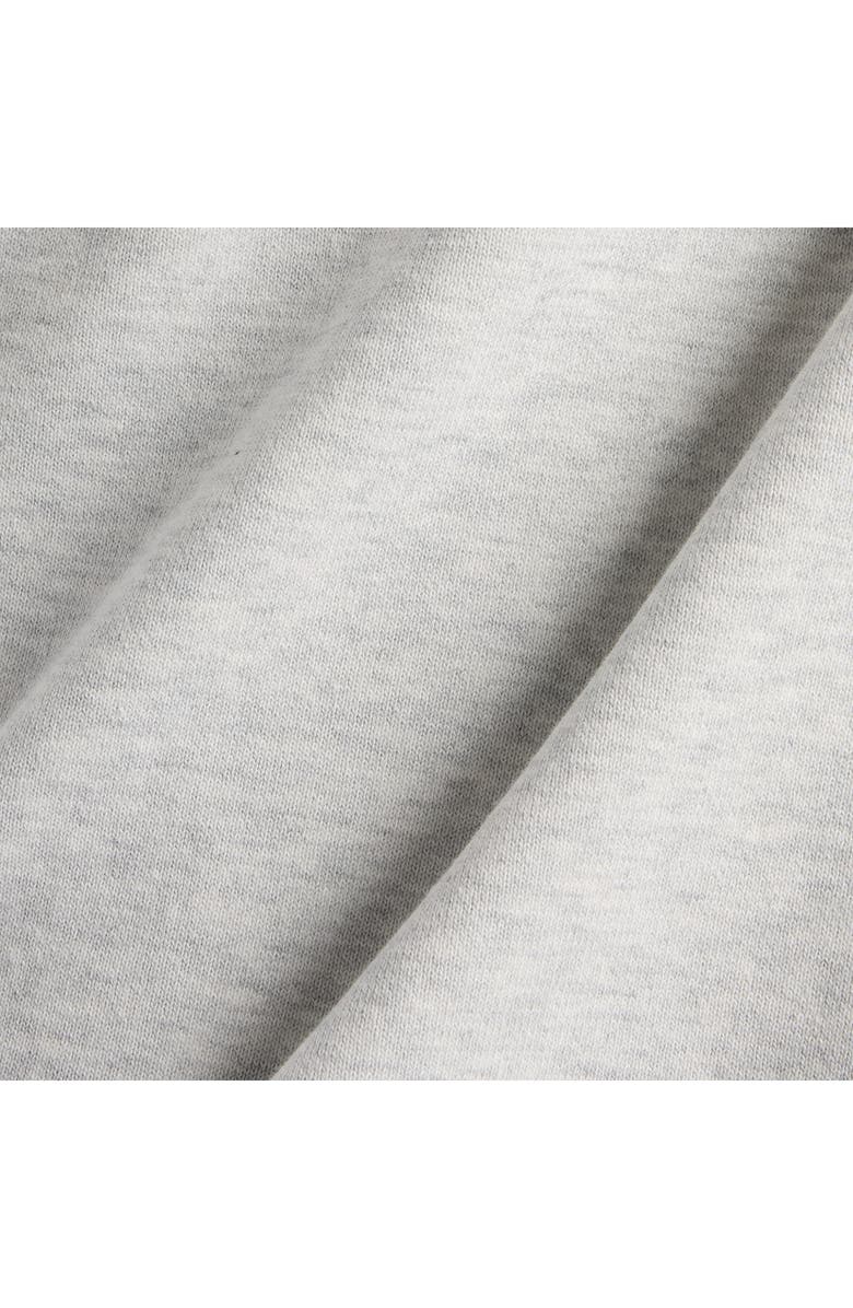 New Balance Oversize French Terry Polo Sweatshirt, Alternate, color, Ash Heather