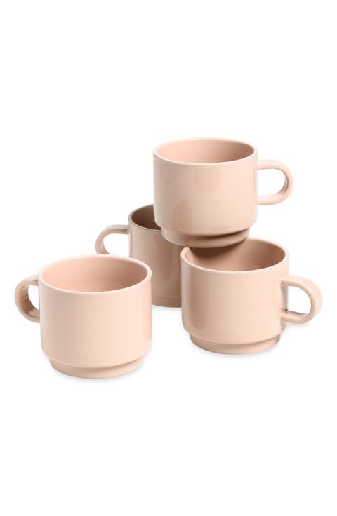Set of 4 Neu Stoneware Mugs