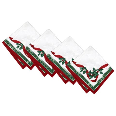 Toy's Delight Engineered Napkin Set Of 4 Multicolor - 17"w X 17"l