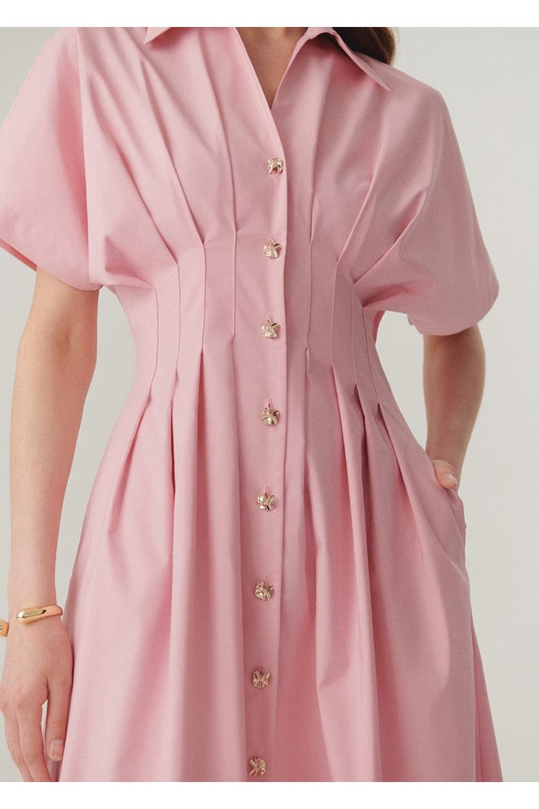 Vera Midi Dress, Alternate, color, PINK