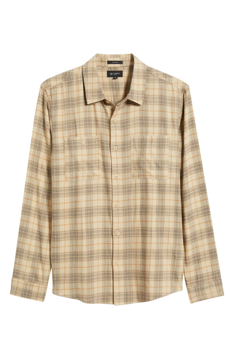 AG Wayne Plaid Button-Up Work Shirt, Alternate, color, Tan Multi