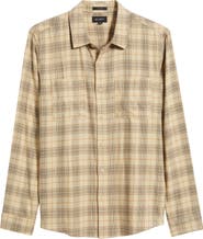 AG Wayne Plaid Button-Up Work Shirt