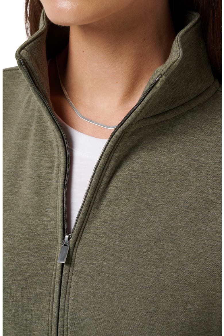 Cloud Half Zip Pullover, Alternate, color, HEATHER GRAPE LEAF
