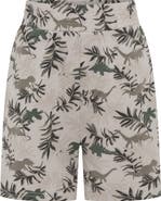 TINY TRIBE Kids' Dino Park Stretch Cotton Shorts