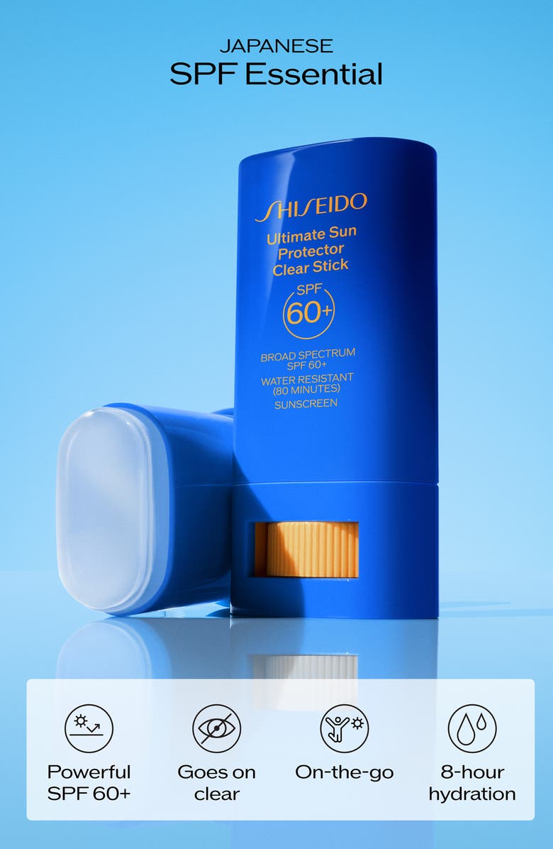 Shiseido Ultimate Sun Protector Clear Stick SPF 60+, Alternate, color,