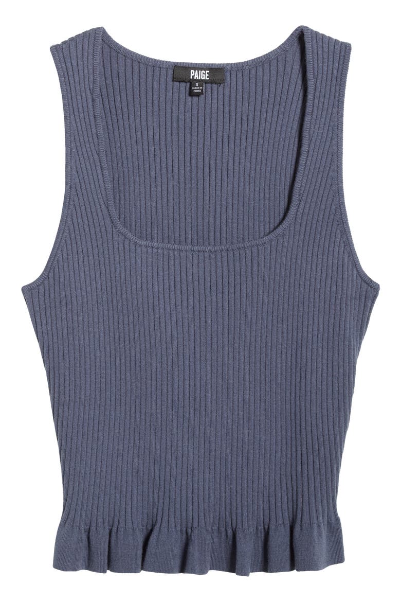 Bronwyn Rib Cotton Blend Sweater Tank, Alternate, color, PACIFIC BLUE