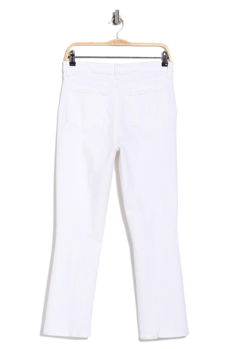 Mira Crop Micro Bootcut Jeans, Alternate, color, BLANC/MATTE YELLOW GOLD