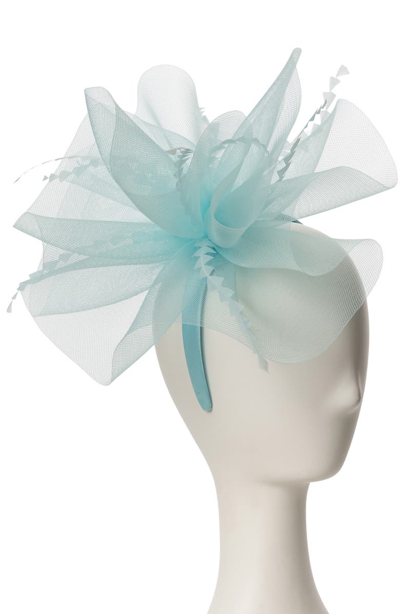 Collection XIIX Crinoline Net & Feather Fascinator, Alternate, color,