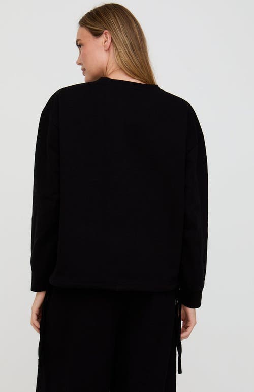 Turtledove London Organic Cotton Nel Sweatshirt In Black