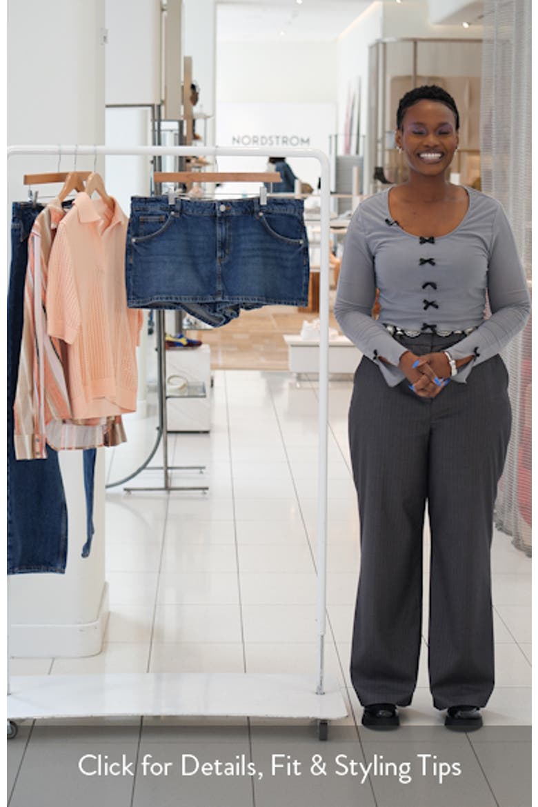 Low Rise Denim Miniskort video