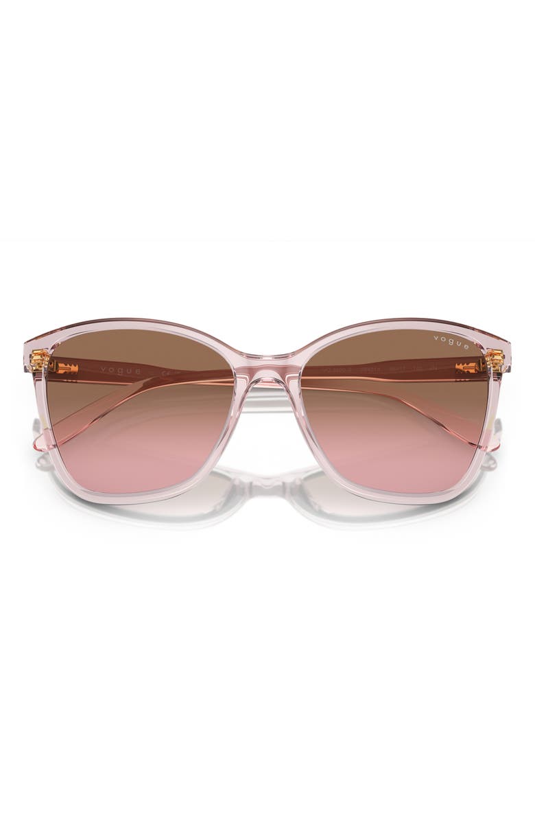 VOGUE 56mm Gradient Butterfly Sunglasses, Alternate, color,