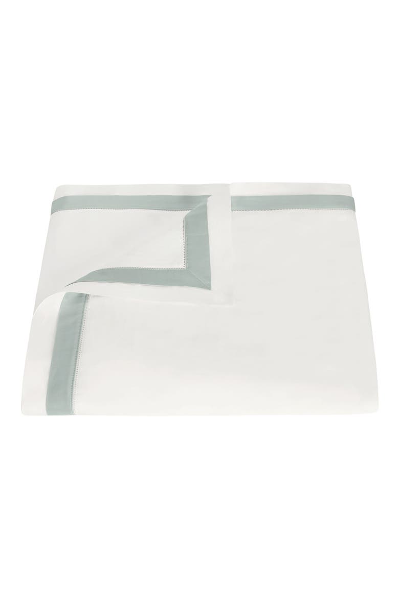 Ambrose Duvet Cover, Main, color, BONE/ CELADON