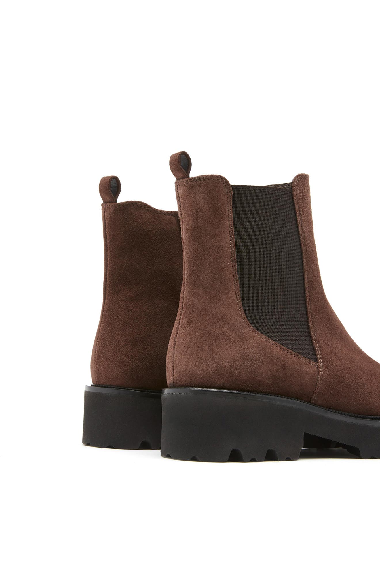 Amusing Waterproof Chelsea Boot, Alternate, color, BRUNETTE SUEDE
