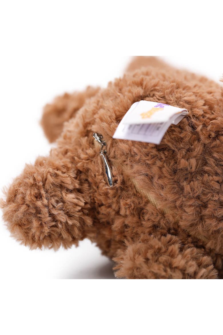 7 Inch Swiss Roll Bear Weighted Stuffed Animal, Alternate, color, Brown