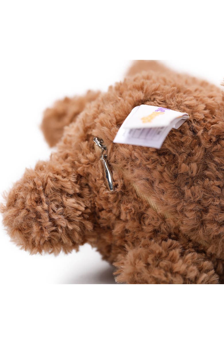 McHugs 7 Inch Swiss Roll Bear Weighted Stuffed Animal, Alternate, color, Brown