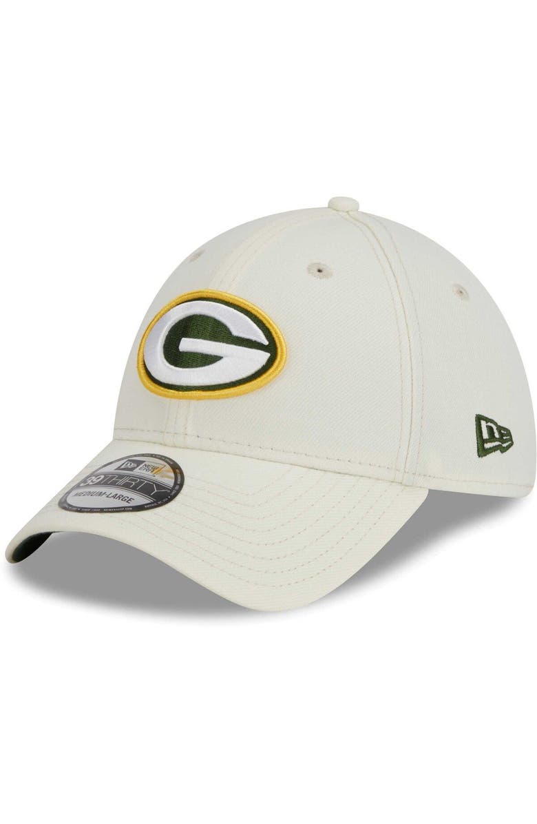 New Era Men's New Era Cream Green Bay Packers Classic 39THIRTY Flex Hat, Main, color, 