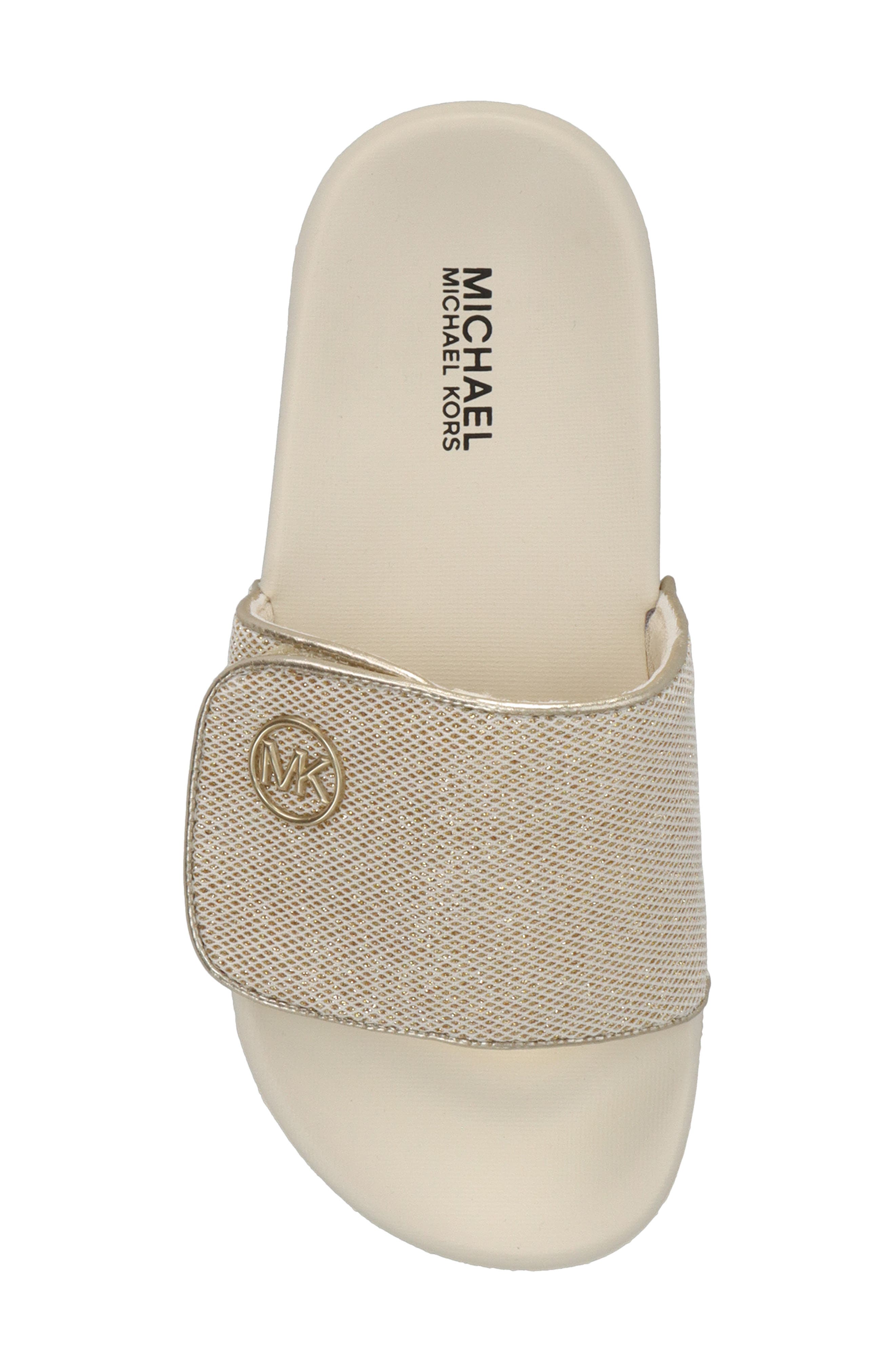 Kids' Jett Darby Slide Sandal, Alternate, color, PALE GOLD METALLIC