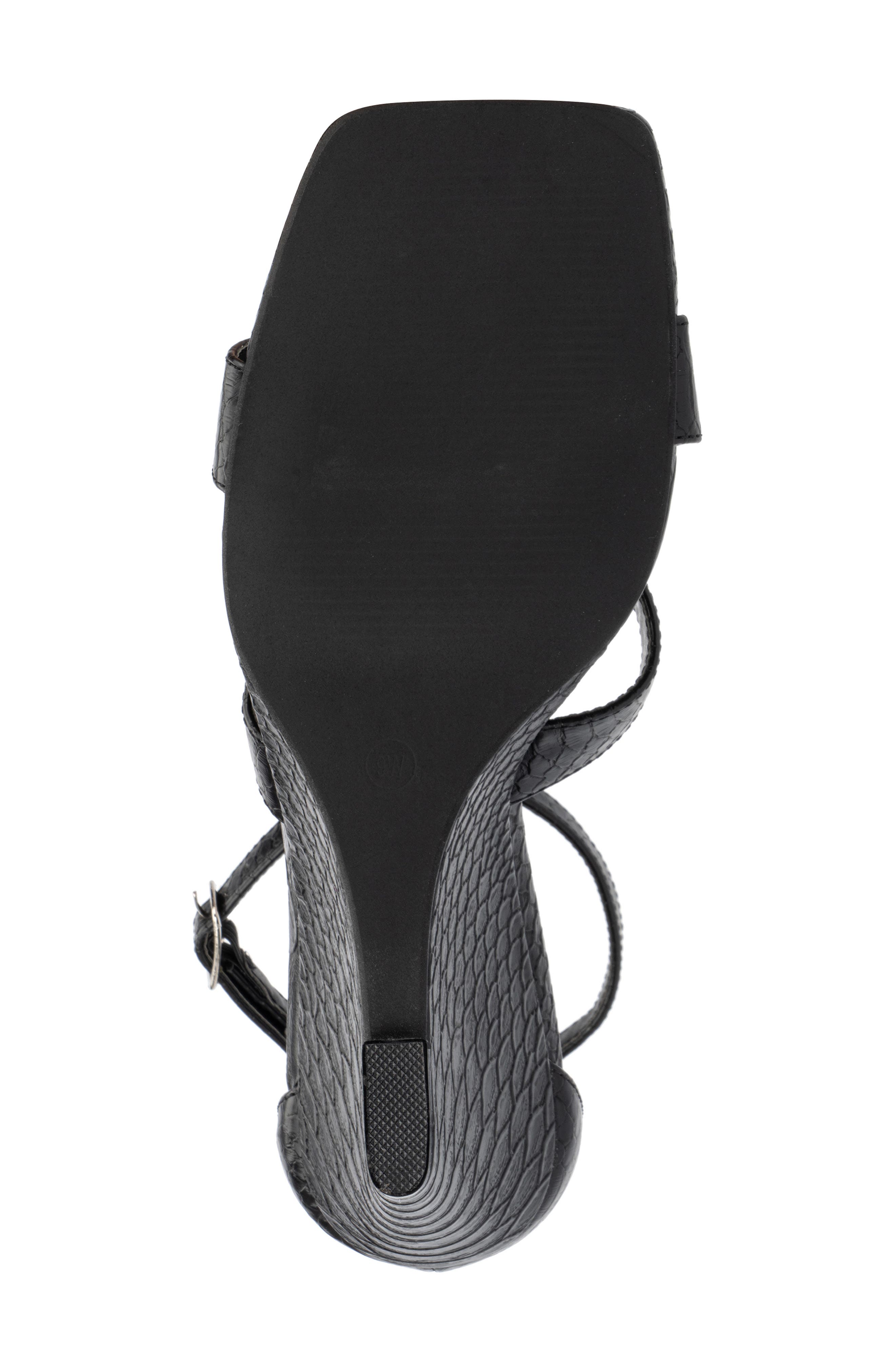 Fashion to Figure Marcie Snake Embossed Wedge Sandal - Wide Width, Alternate, color, 