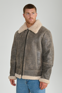 FURNIQ UK Rupert Shearling Aviator Jacket