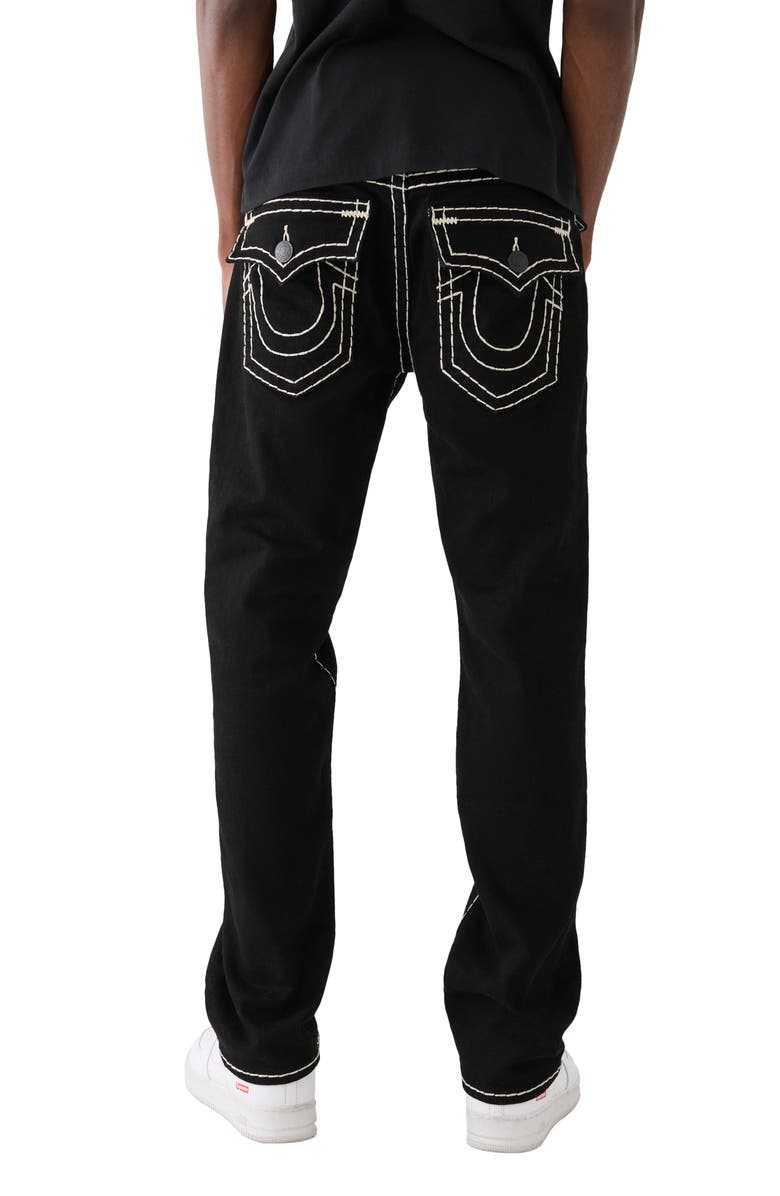 True Religion Ricky Flap Super T Straight Leg Jeans, Alternate, color,