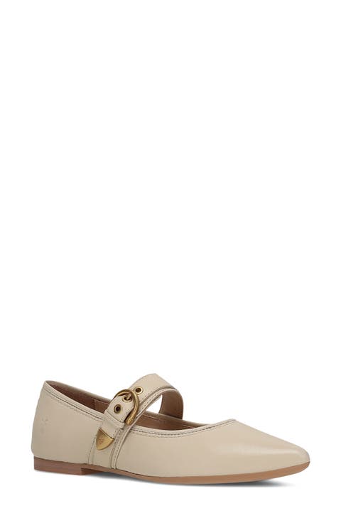 Heather Leather Mary Jane Flat