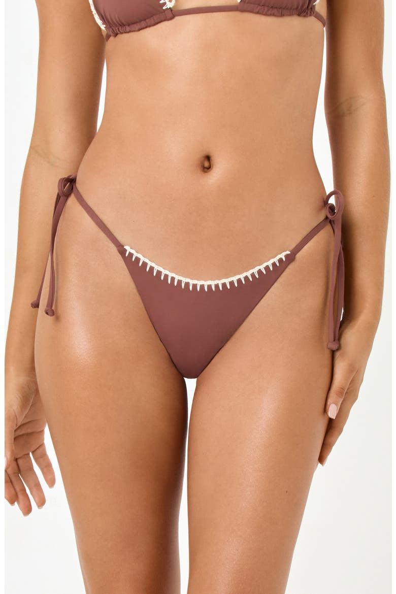Samba Bitsy Side Tie Bikini Bottoms, Main, color, CAFE