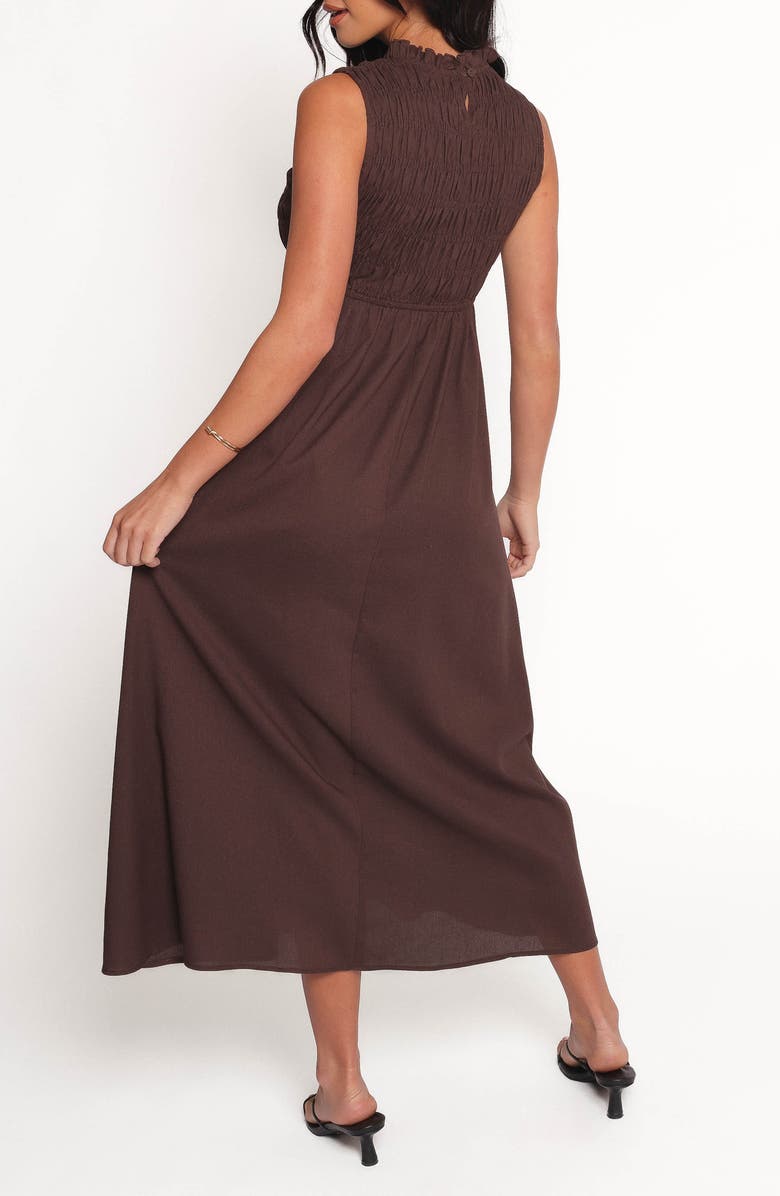 Petal & Pup Lanna Smocked Sundress, Alternate, color, Chocolate