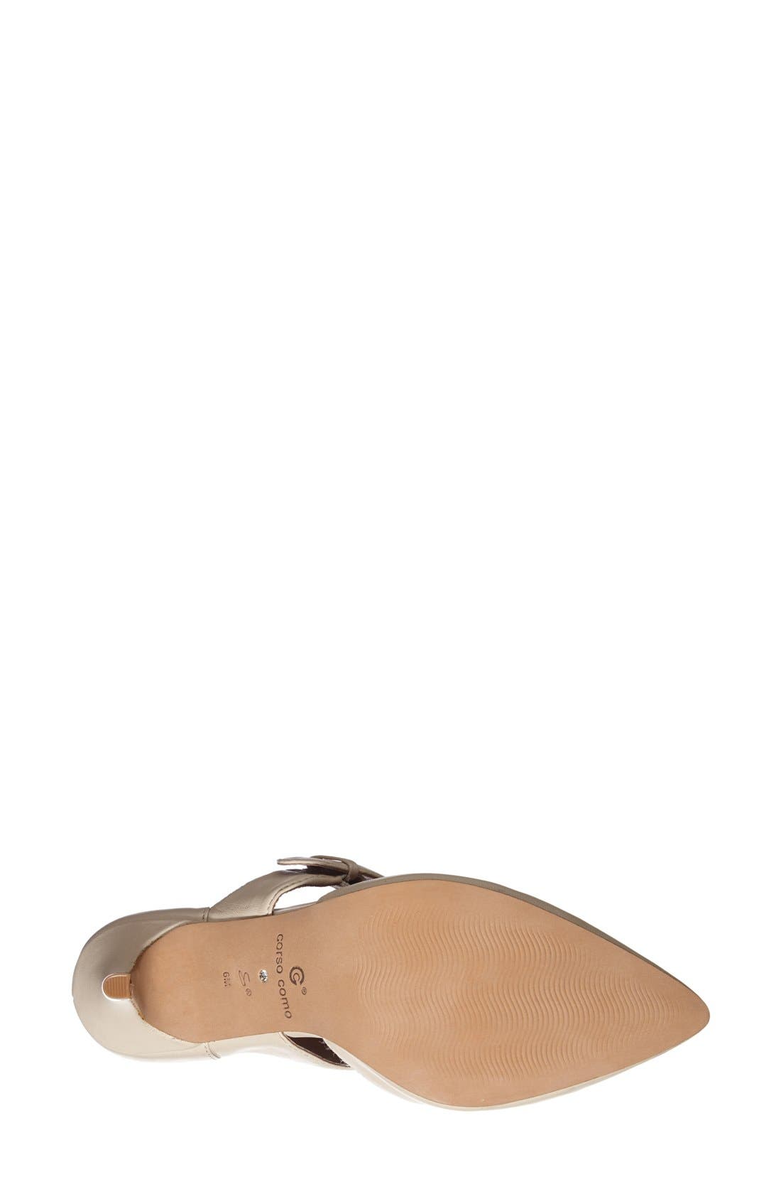 'Carmina' Pointy Toe Leather Pump, Alternate, color, EGGSHELL