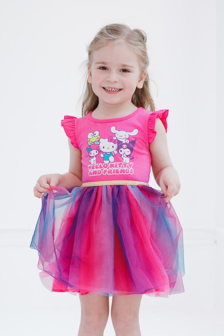 Sleeveless Tutu Dress, Alternate, color, Hello Kitty Friends