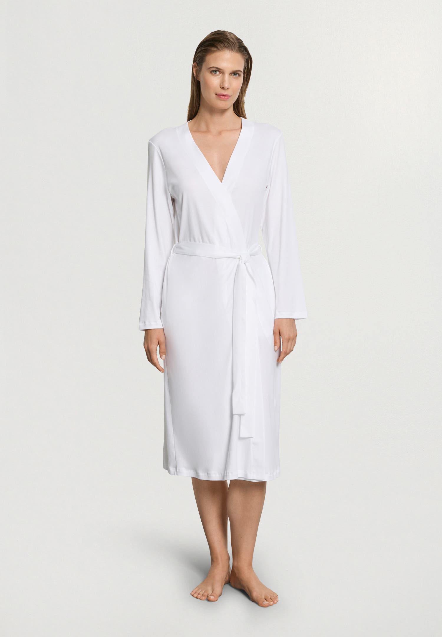 HANRO Belen Embroidered Cotton Robe (Women) | Nordstrom