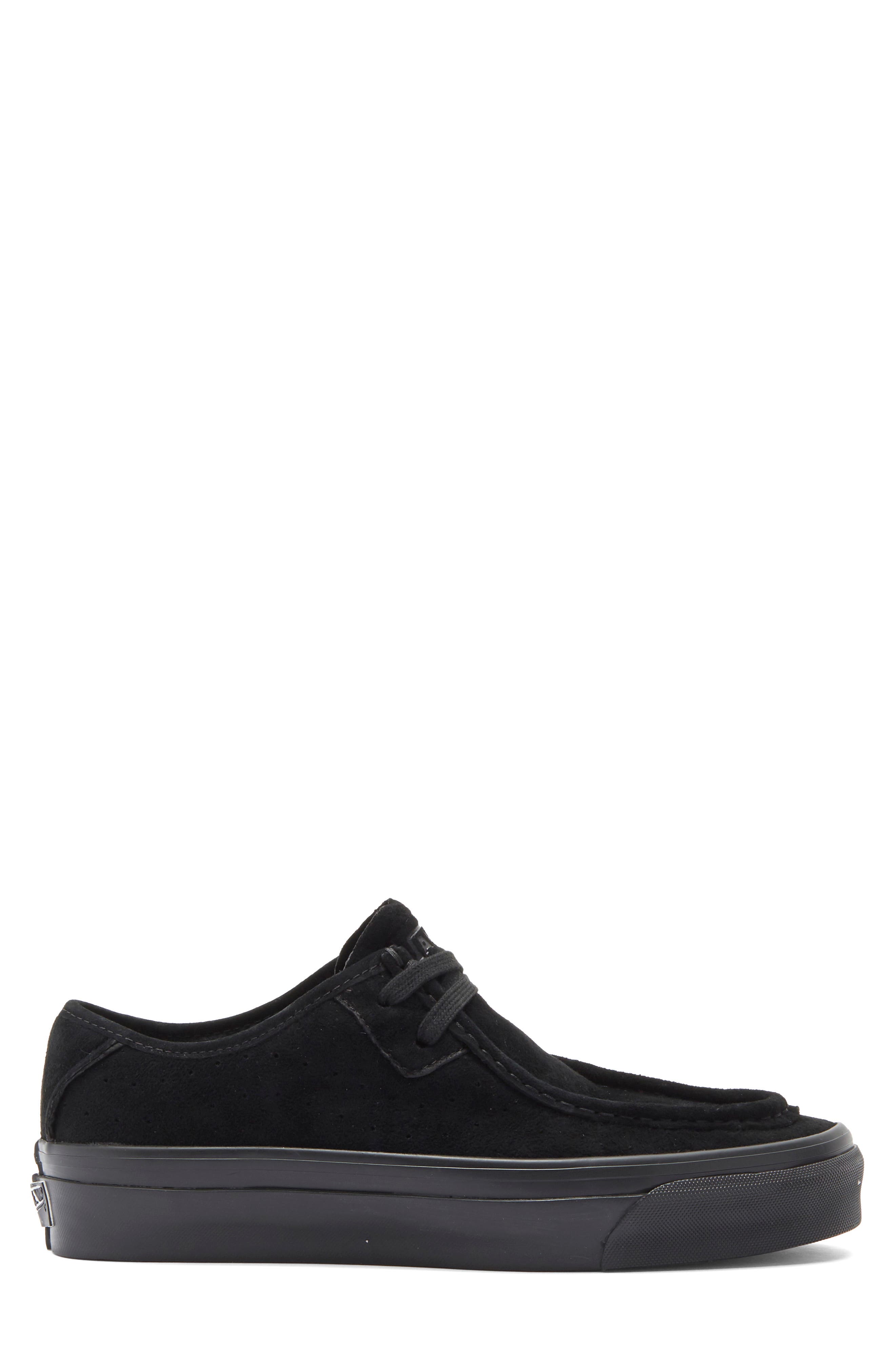 Vans LX Carver Low Leather Sneaker, Alternate, color, Black/Black