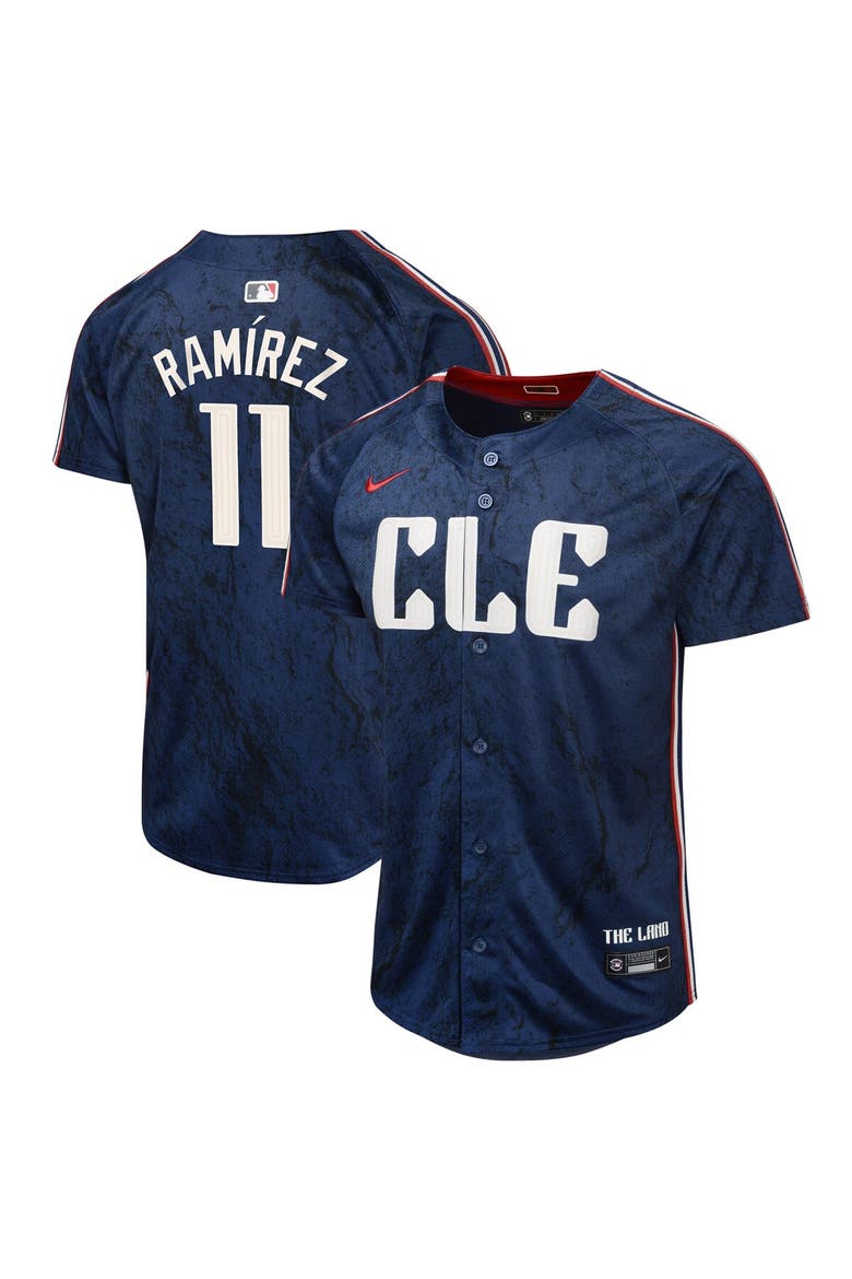 Youth Nike Jose Ramirez Navy Cleveland Guardians 2024 City Connect Limited Jersey, Main, color, Navy