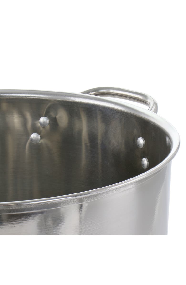 Gibson Everyday Everyday Whittington 16 Quart Stainless Steel Stock Pot with Lid, Alternate, color, Metallic Silver