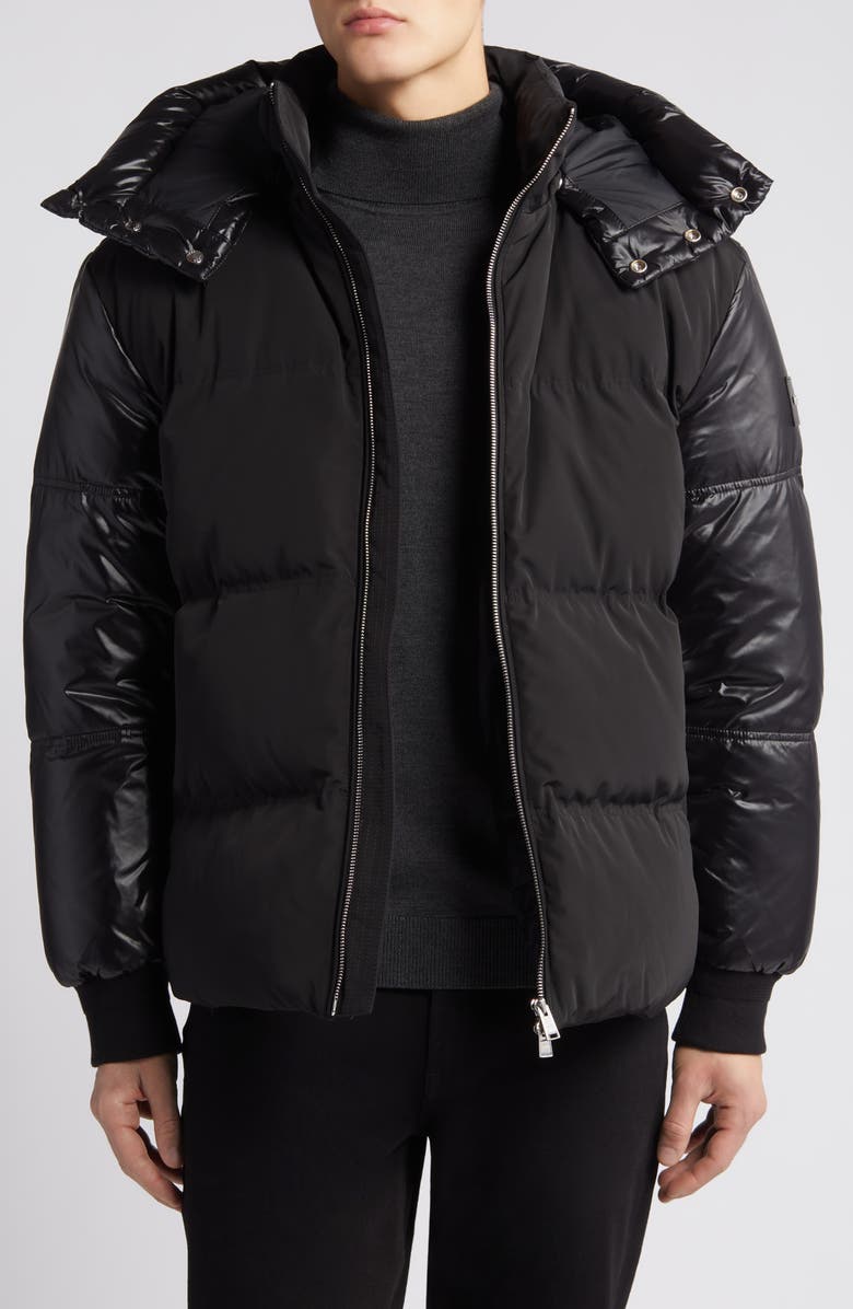 BOSS Dybes Hooded Puffer Jacket, Main, color, 