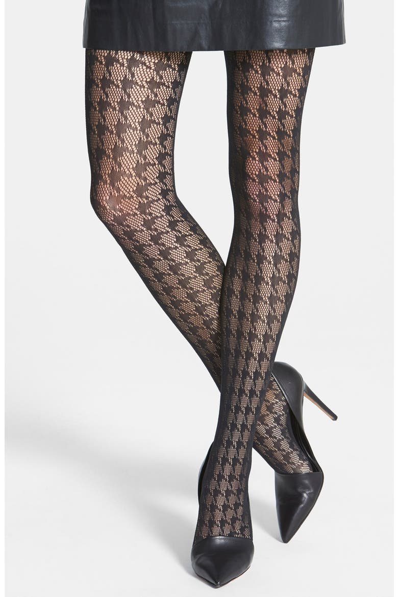'Pascale' Tights, Main, color, BLACK